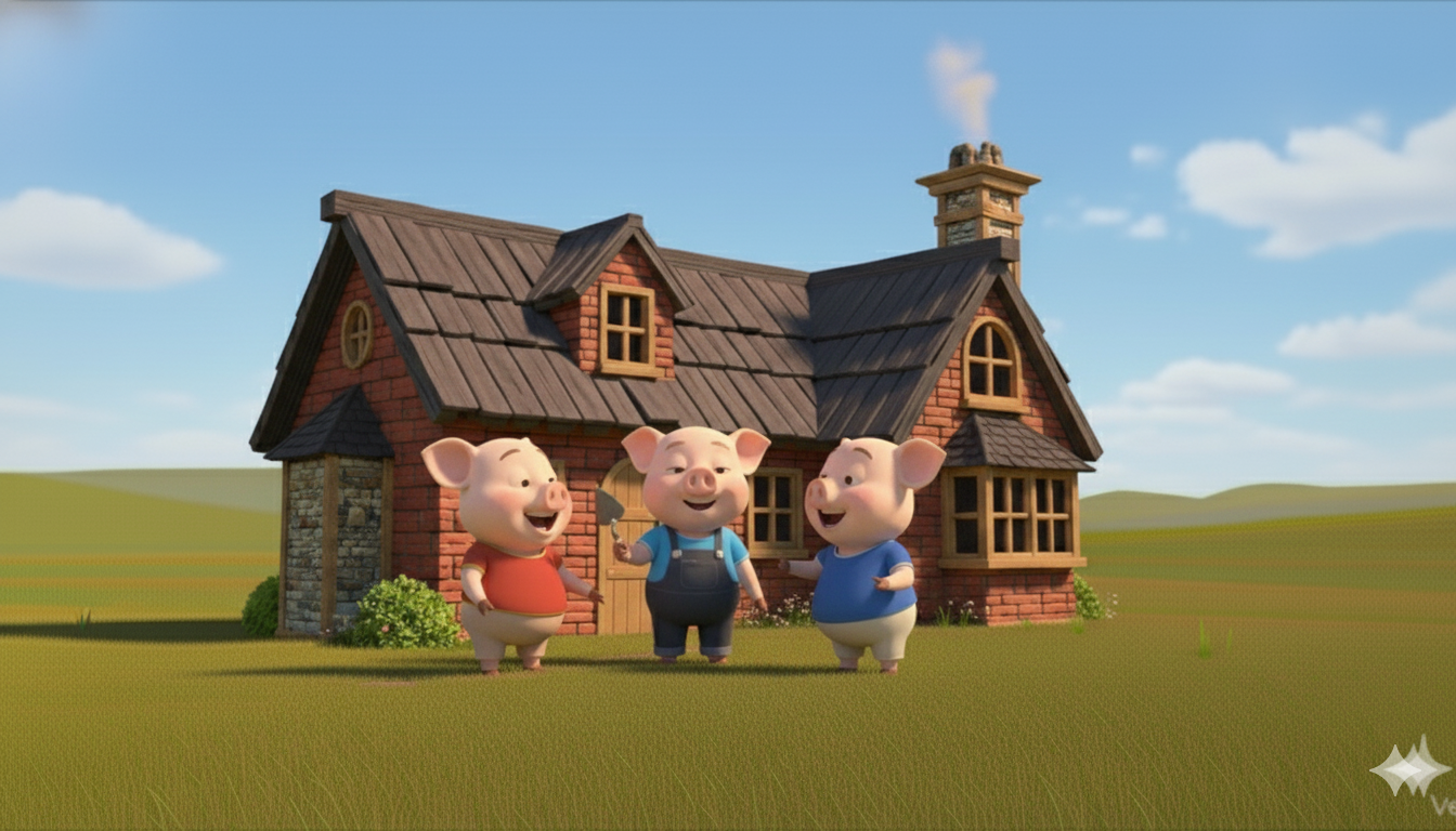 Cuối cùng chuyện gì xảy ra với con sói và ba chú heo vậy?